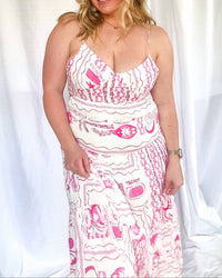 One And Only Collective - Mirabelle Woven Back Tie Maxi Dress
