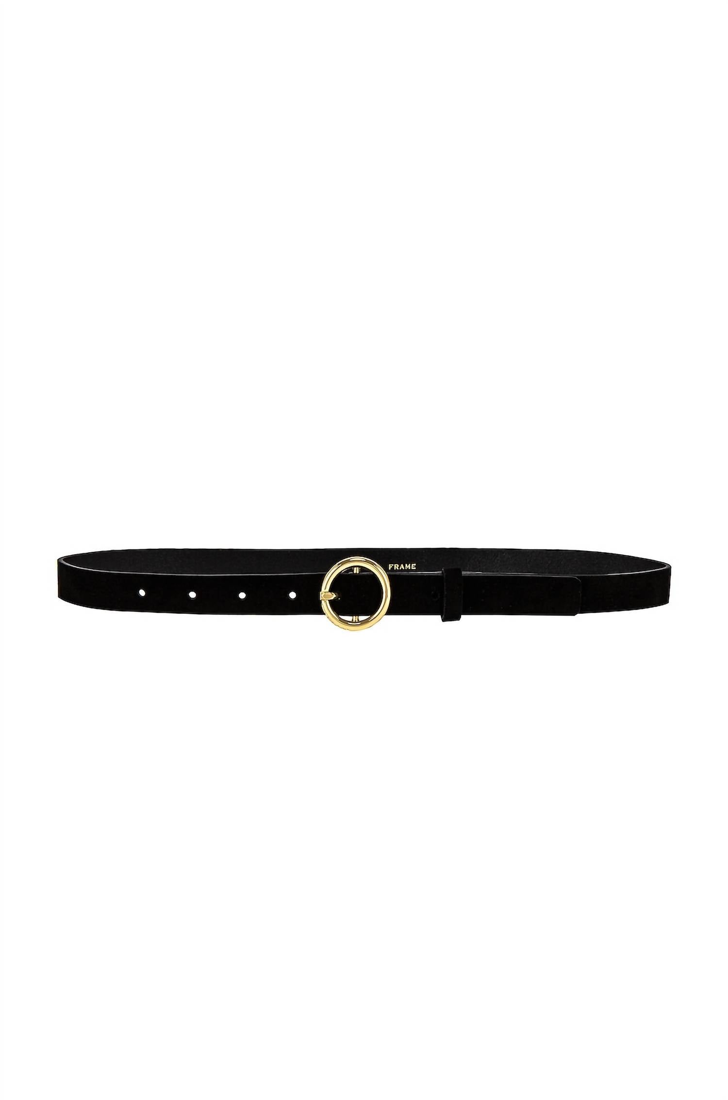FRAME Le Petit Circle Belt in noir - women's accessory