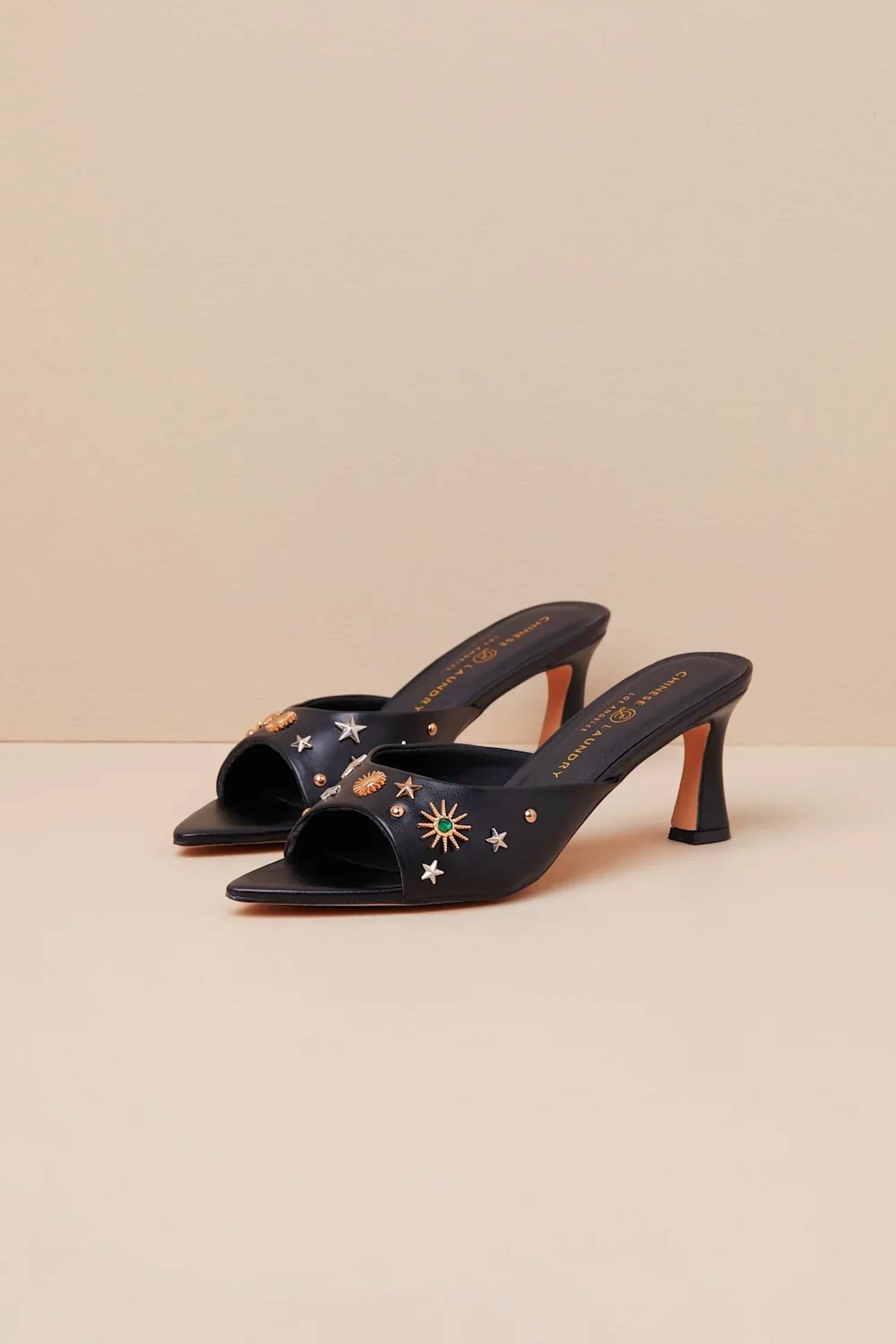 Chinese Laundry - Women's Yarah Studded Heel Slide Sandals