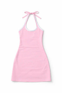 Theme - Girls Mackenzie Halter Mini Dress