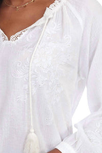Paparazzi - Gauze Embroidered Blouse