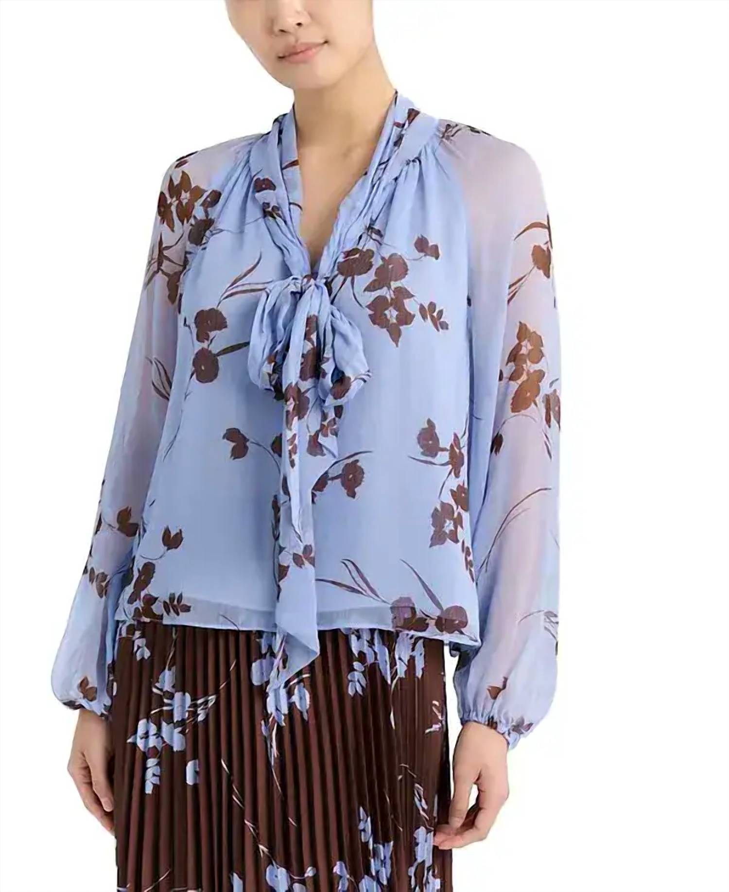 Cartolina Nantucket - Alma Upstate Floral Long Sleeve Blouse