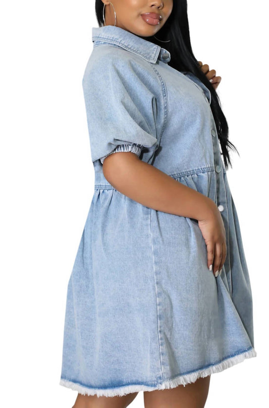 Good Time Usa - Button Denim Dress