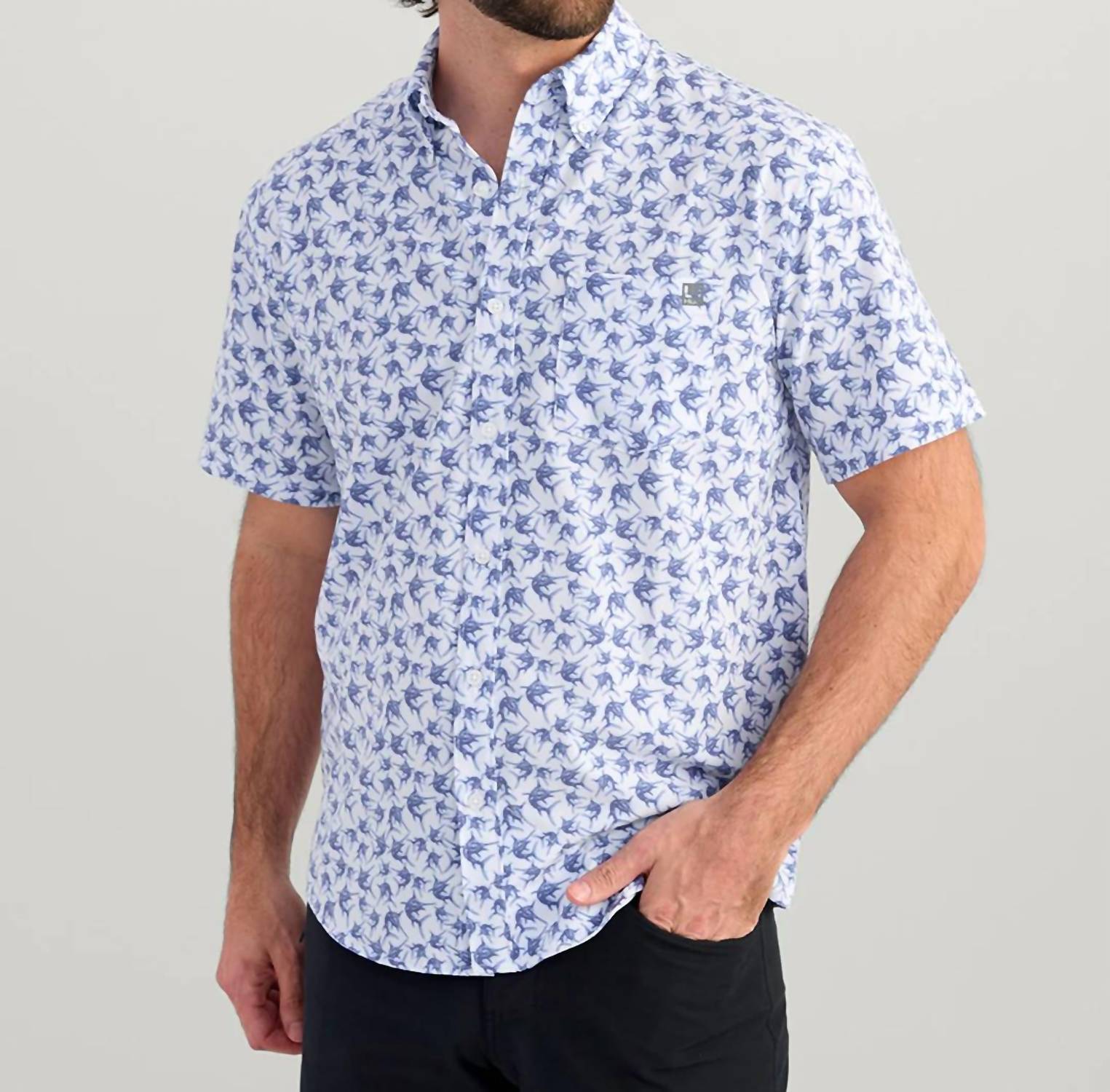 Huk - Kona Kc Print Button-down Shirt