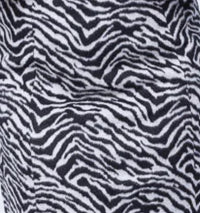 Tyler Boe Cindy Zebra Skirt in black white - women's skirt - detail view