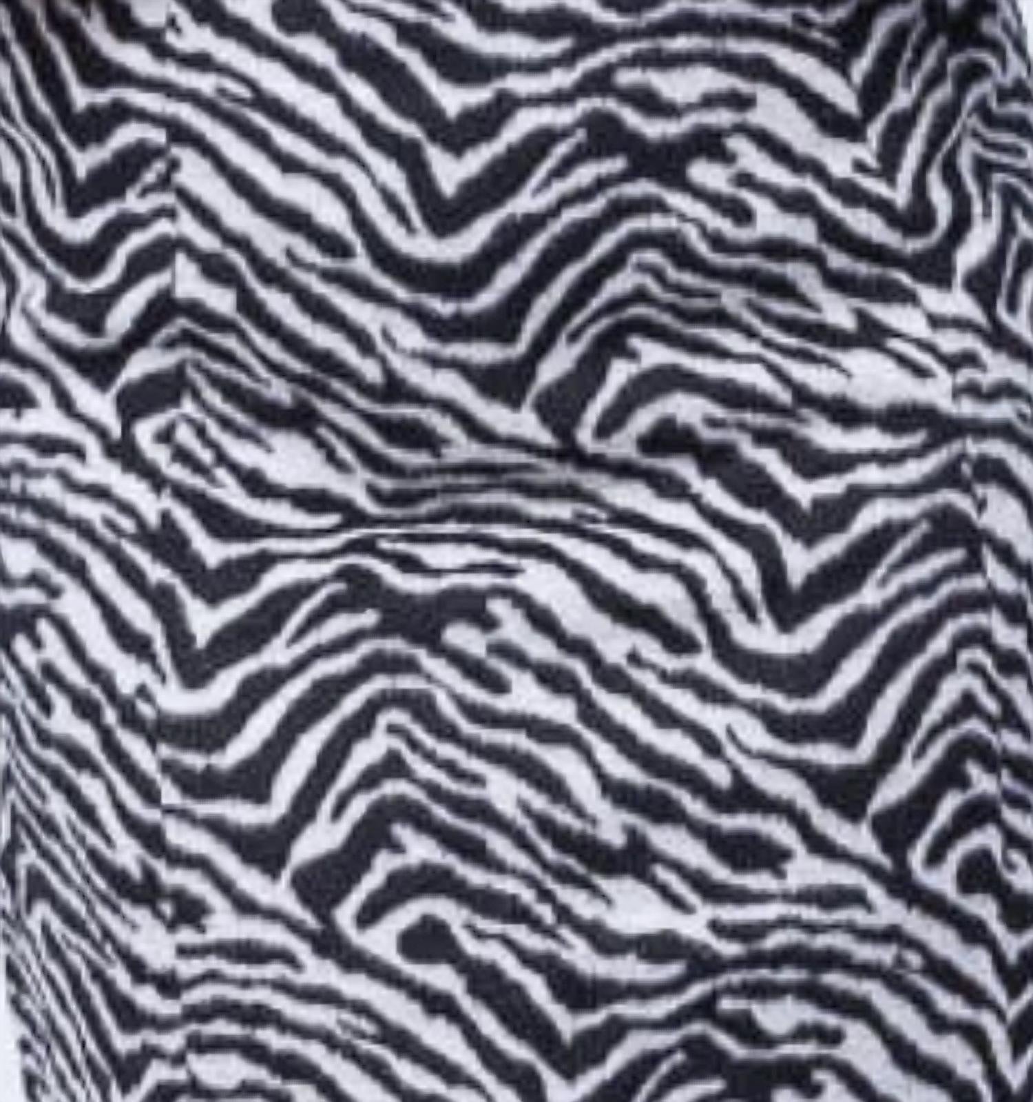 Tyler Boe Cindy Zebra Skirt in black white - women's skirt - detail view