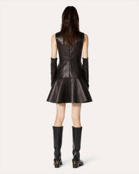 Valentino - Short Leather Mini Dress