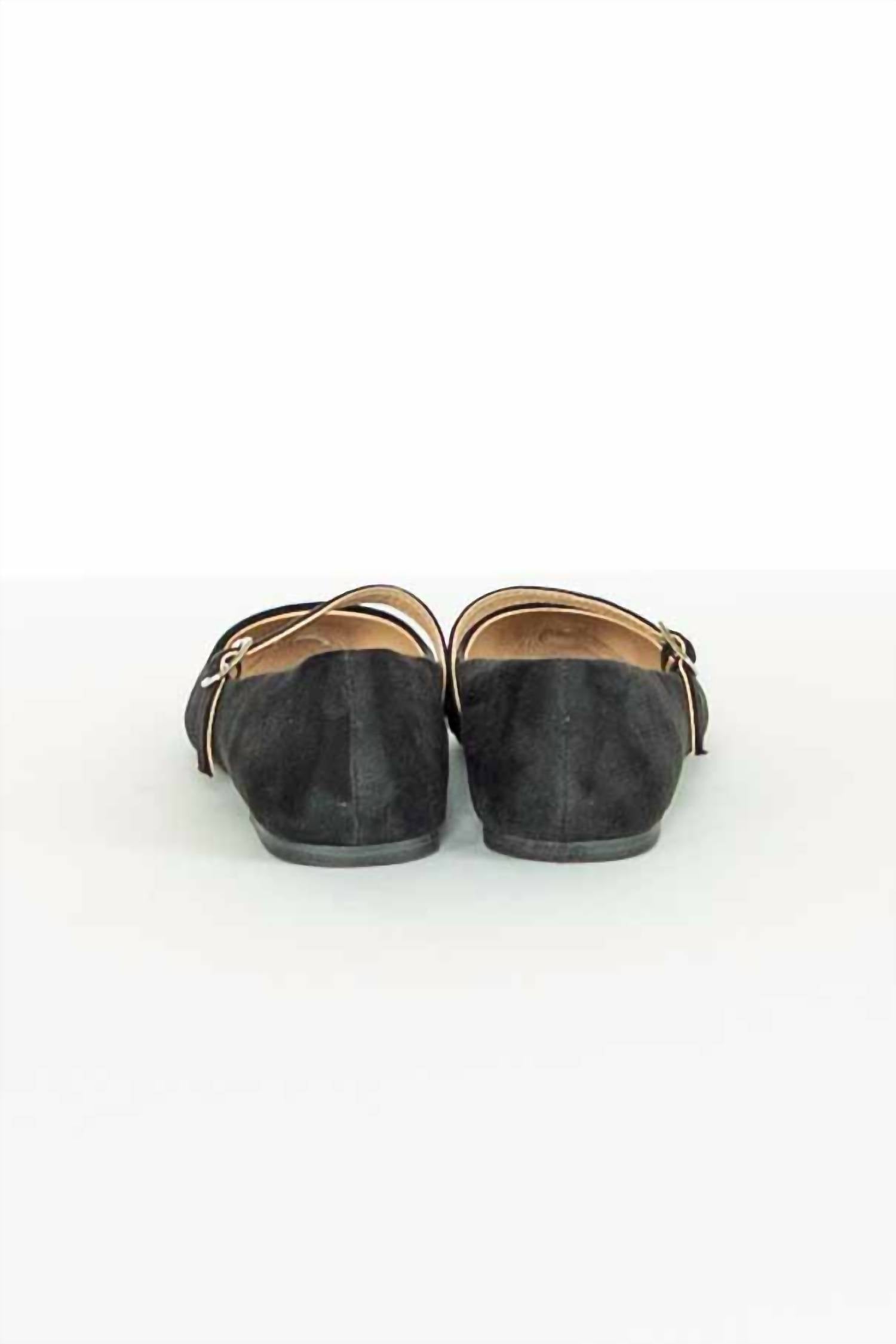 Mia - Women's Aviba Suede Mary Jane Flat Shoes