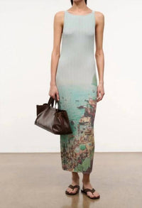 Staud - Bryn Printed Bodycon Midi Dress