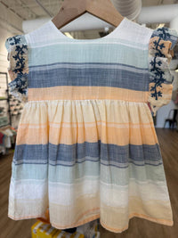 Poppet & Fox - Girl's Embroidered Smock Top With Bloomer