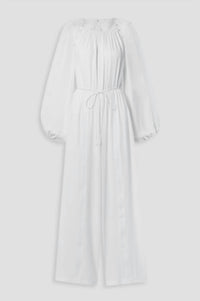 Joslin - Lois Crochet-trimmed Silk-chiffon Jumpsuit