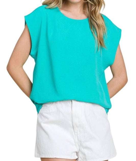 Lime N Chili - SOLID MUSCLE SLEEVE ROUND NECK LOOSE FIT TOP