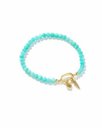 Kendra Scott Women's Sylvia Stretch Bracelet in gold teal amazonite 1 - women's jewelry
