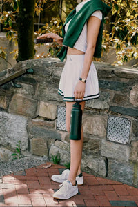 Recreational Habits Women's Natasha Tennis Skirt in white green - women's skirt - alternate view