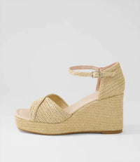 Django & Juliette - Women's Cotton Buckled Ankle Strap Sandals