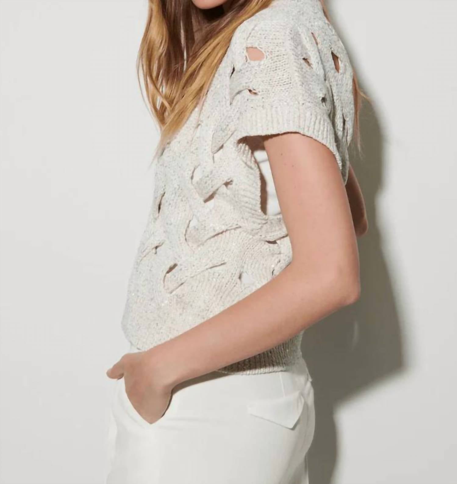 Luisa Cerano - Cable Knit Tank Sweater
