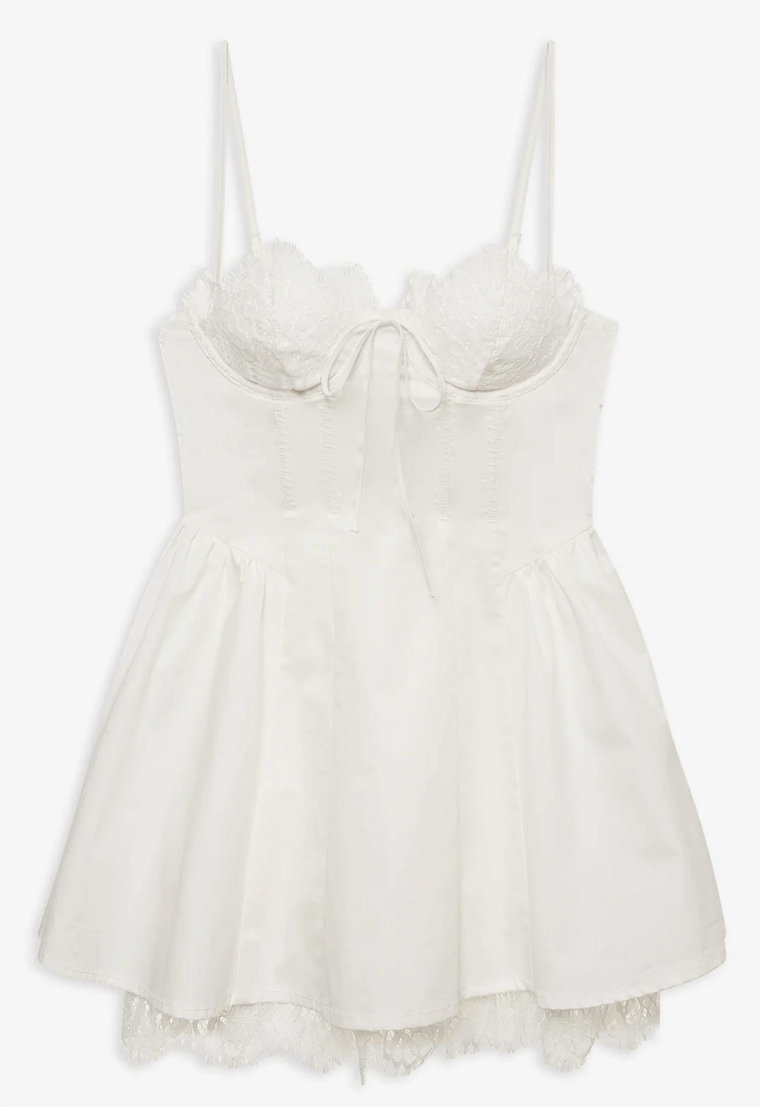 Lil Lemons By For Love And Lemons - Shea Lace Mini Dress