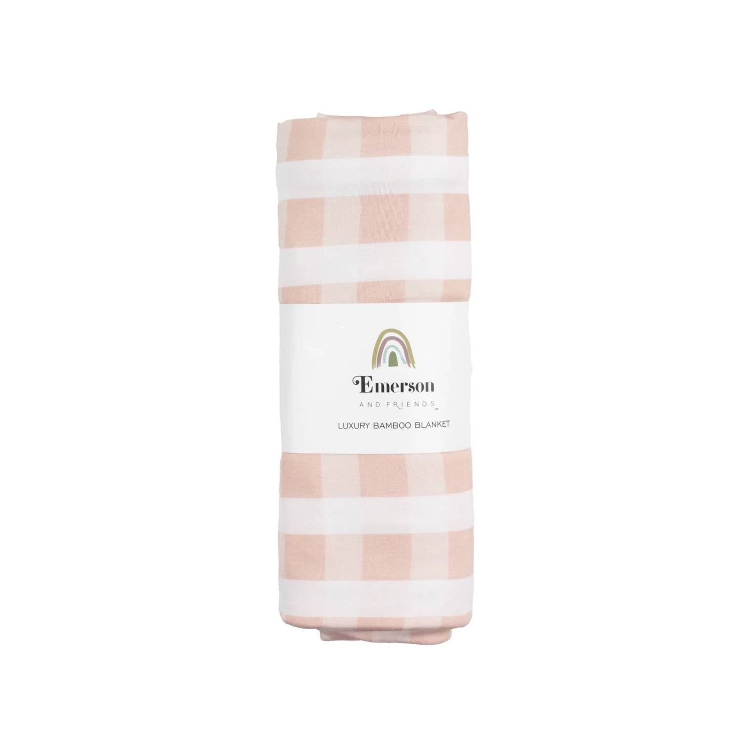 Emerson And Friends - Gingham Luxury Bamboo Blanket