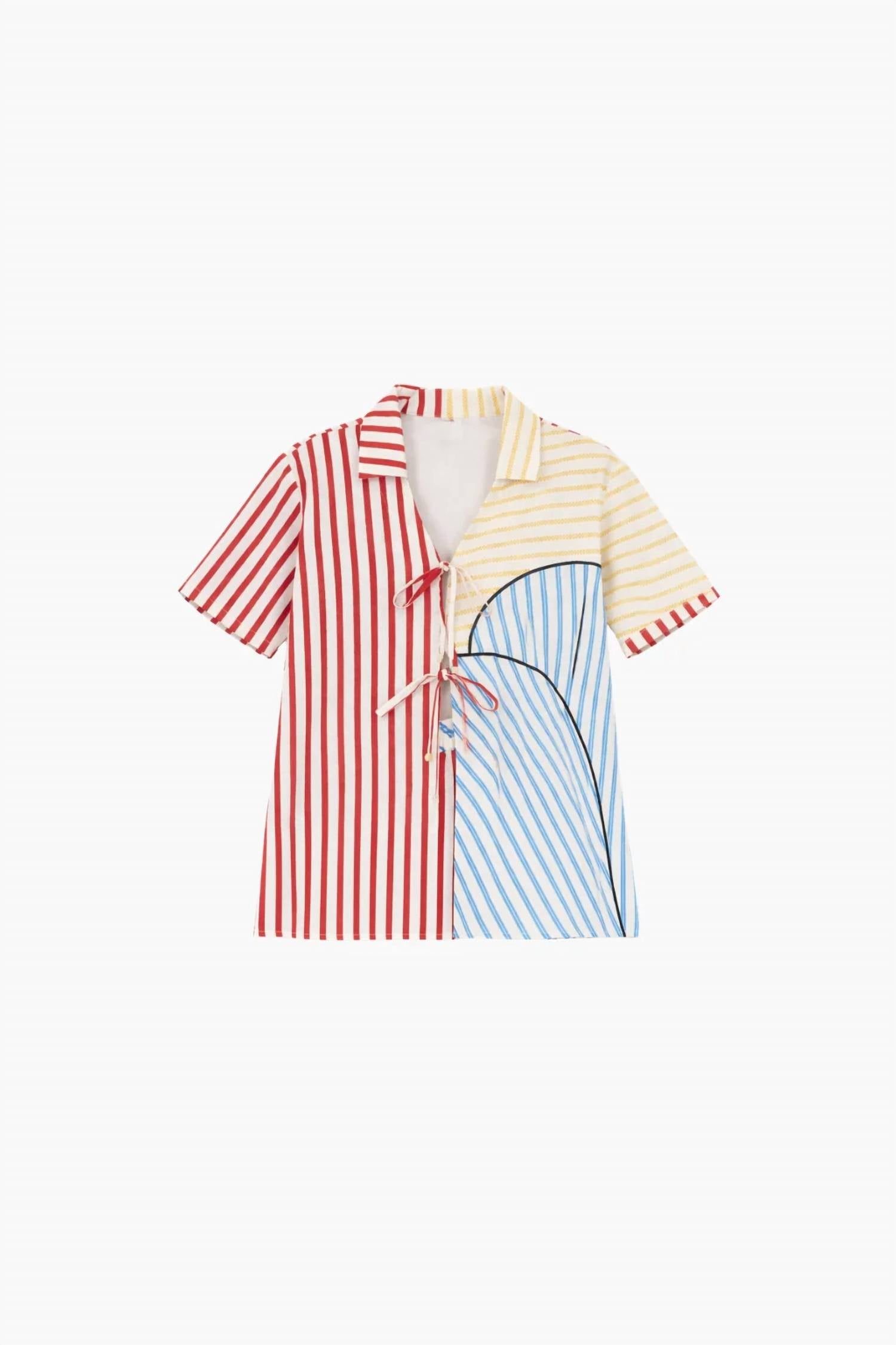 Farm Rio - Lightweight Tie Detail Blouse