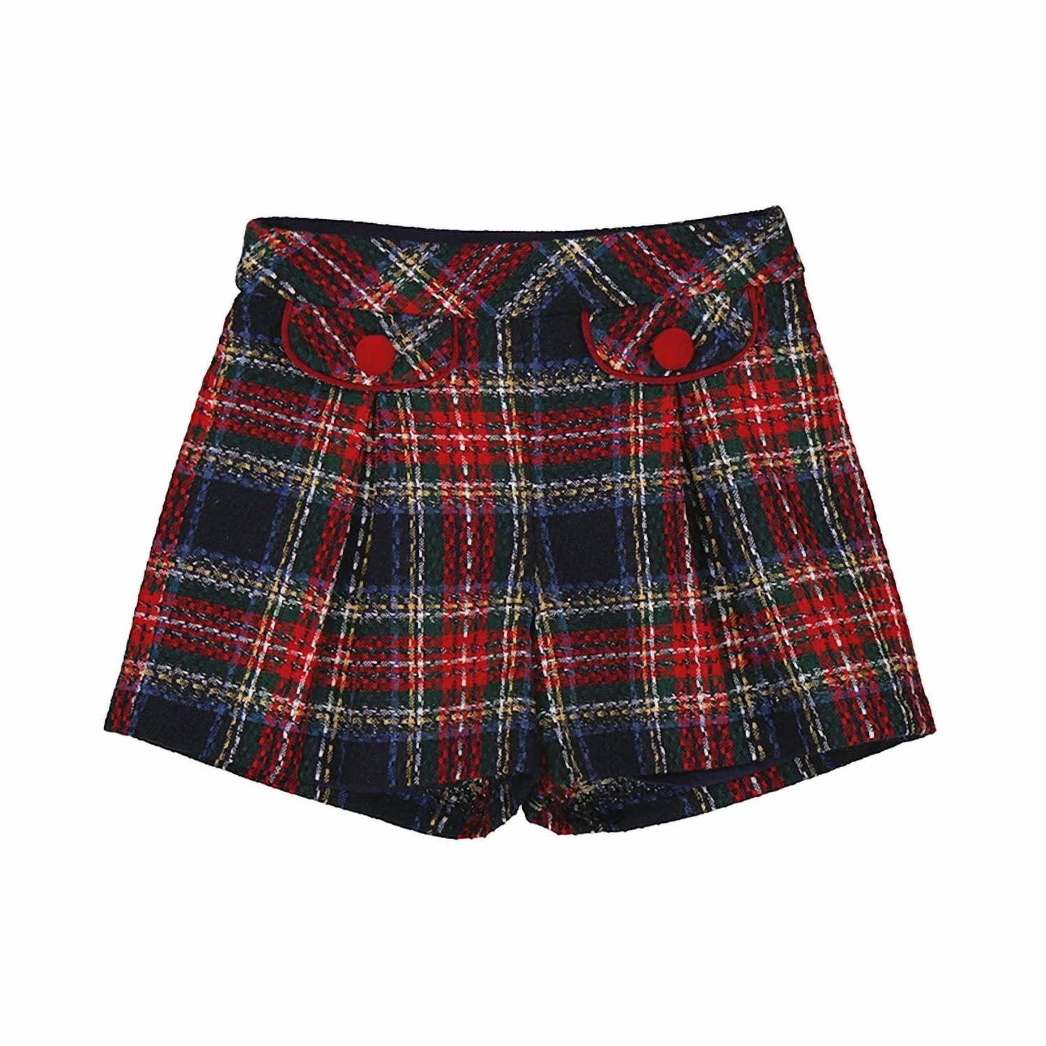 Mayoral - Kid's Plaid Pull-on Shorts