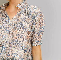 M.A.B.E. - Women's Cass Floral Print Blouse