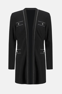 Joseph Ribkoff - Contrast Stitch Trim Cardigan