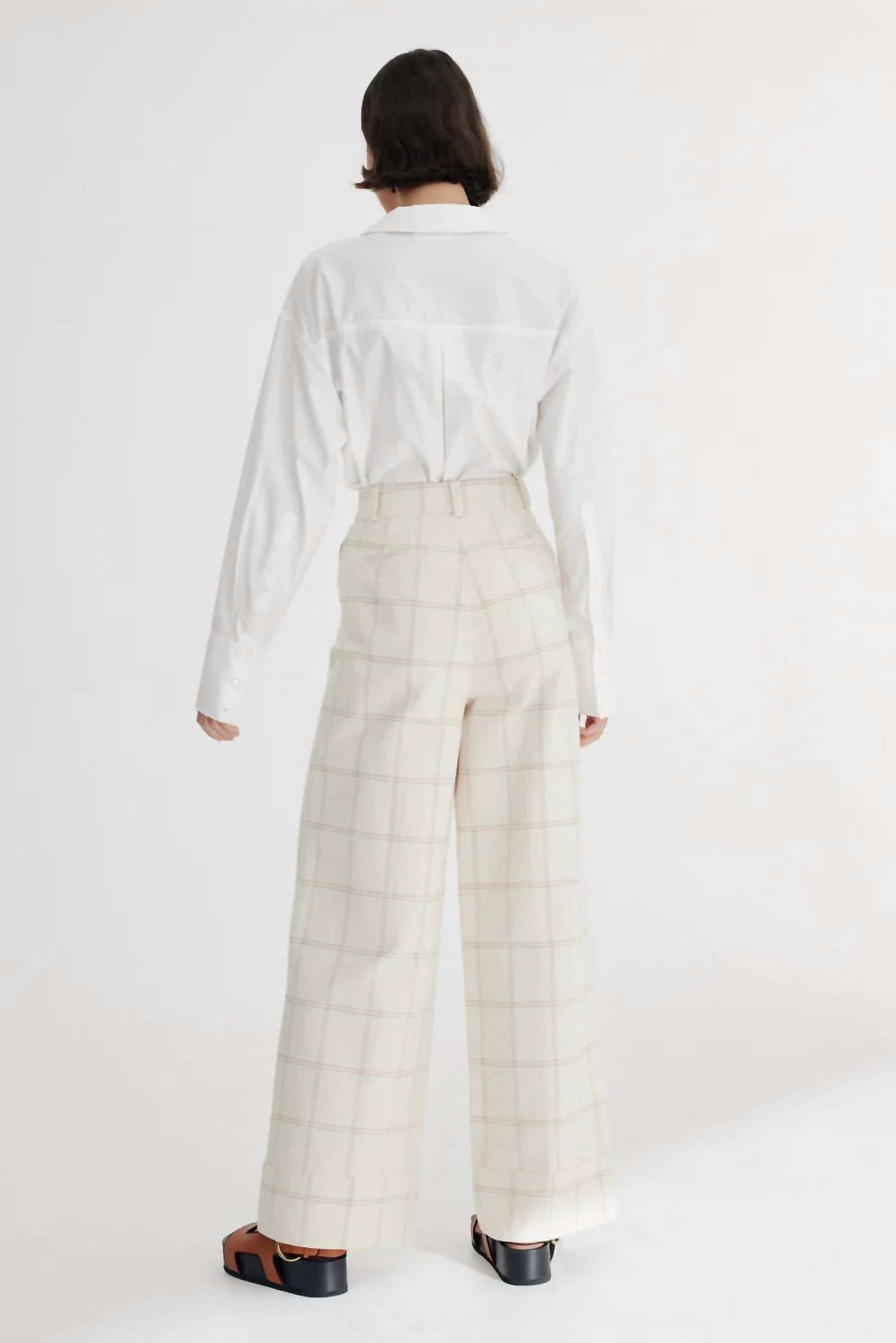 Significant Other - Georgia Check High Waist Trouser Pant