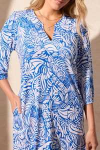Tribal - 3/34 Sleeve Dress V Neck Dress