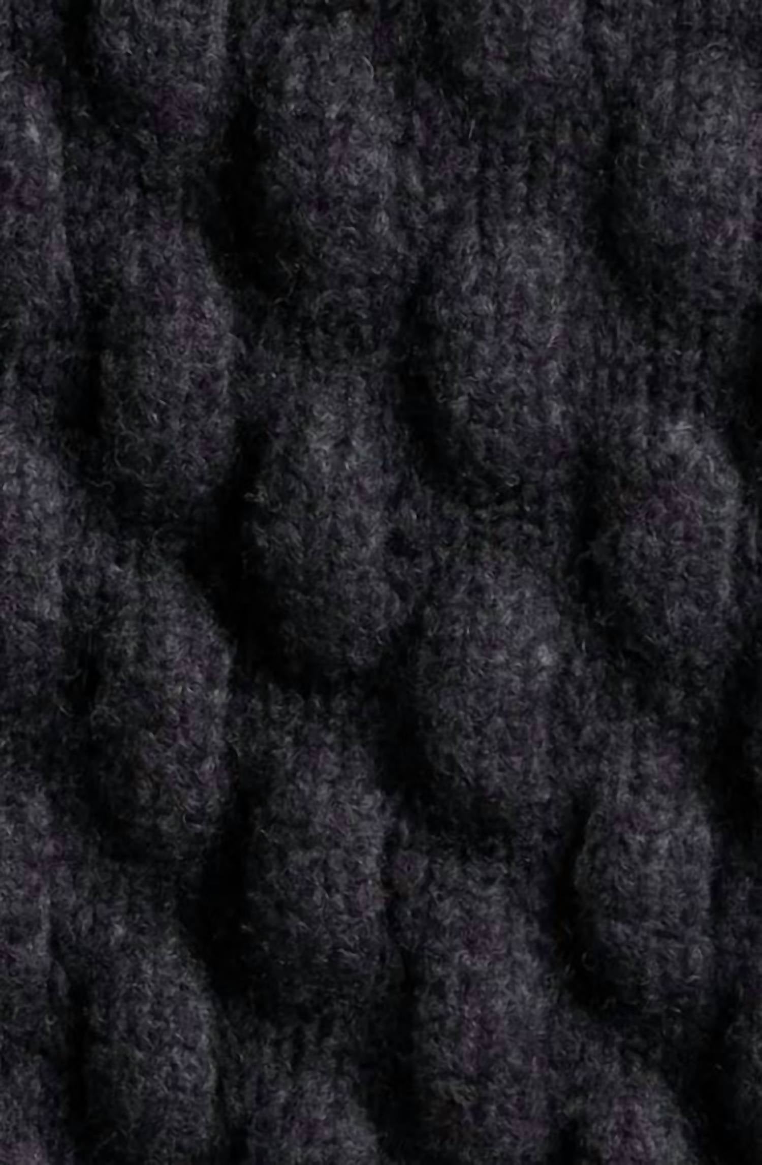 Simone Rocha Mohair Wool Blend Sweater in black 1 - men's sweater - alternate view