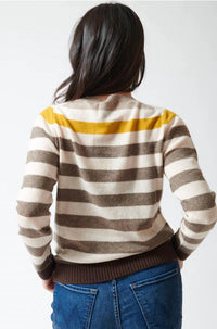 Jumper1234 - Gradient Stripe Crew Top