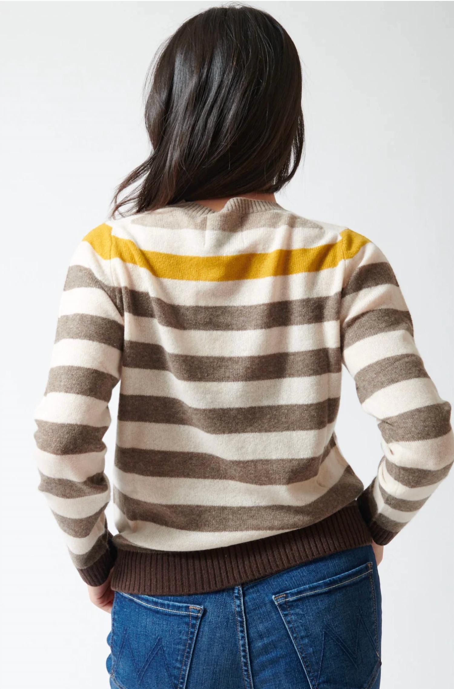 Jumper1234 - Gradient Stripe Crew Top