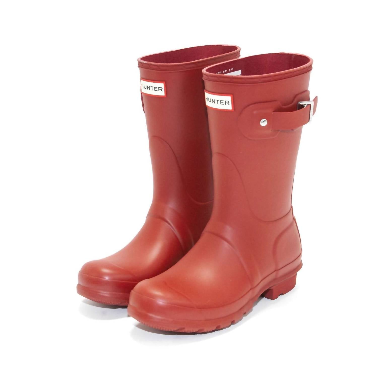 HUNTER Women's Original Short Rain Boots in military red - women's shoe