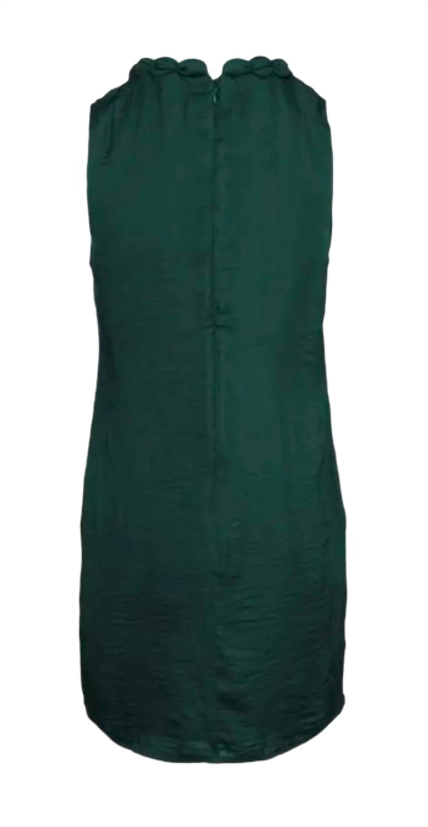 Naked Zebra - Neckline Accent Mini Shift Dress