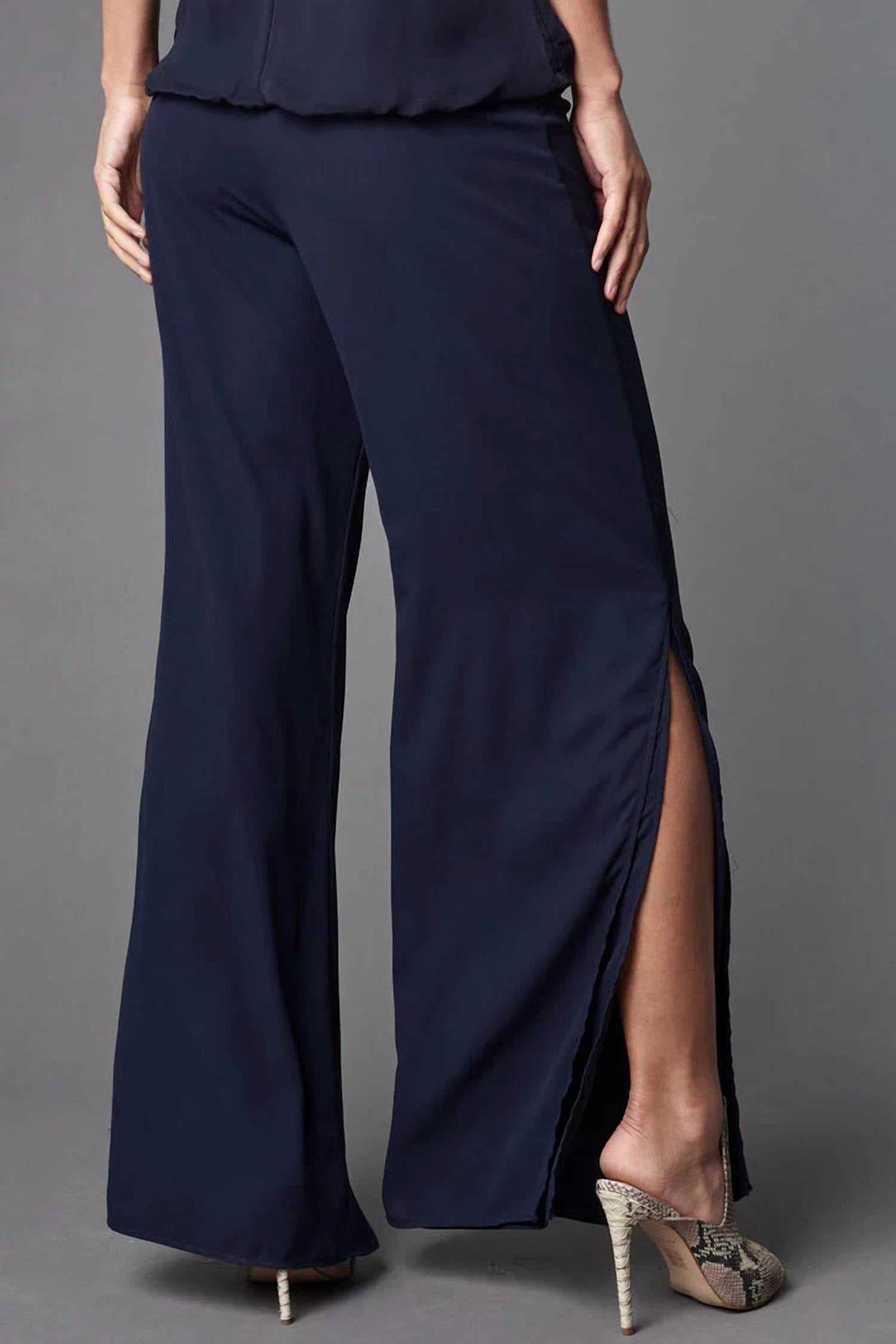 Lola & Sophie - Nightwatch Double Georgette Wide Leg Pants