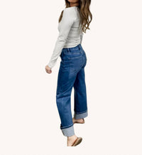 Risen - Hamptons Cuffed Wide Leg Jeans