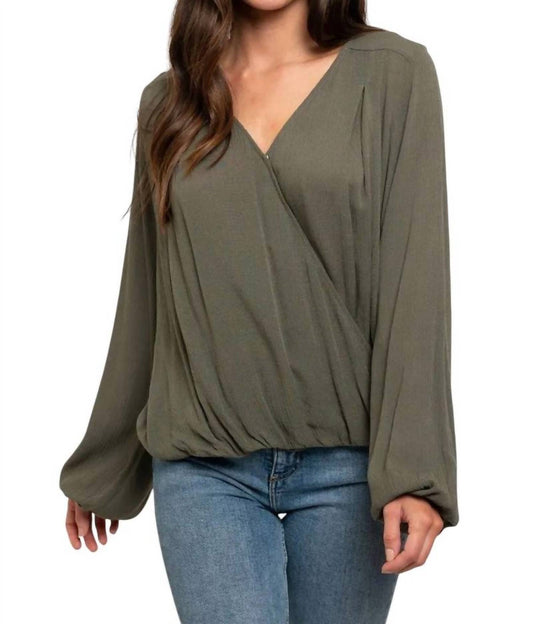 Gilli - Long Sleeve Wrap Blouse