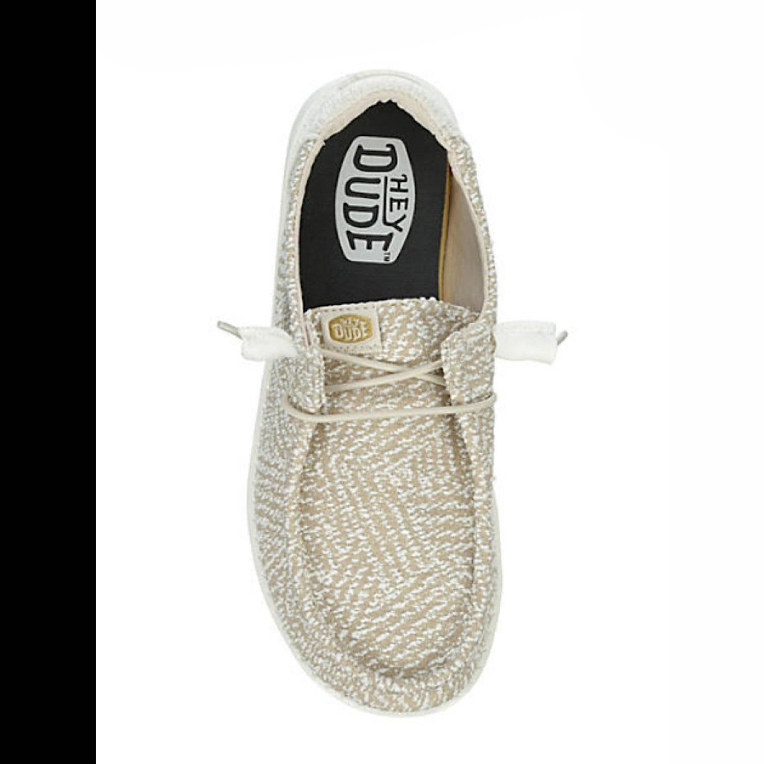 HEY DUDE Women's Wendy Woven Shoes in cream - women's flats - view 4