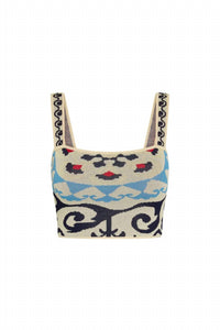 Misa Los Angeles - Cora Fitted Crop Top