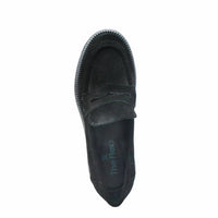 The FLEXX Women's Adenike Suede Loafer in black - women's flats - alternate view