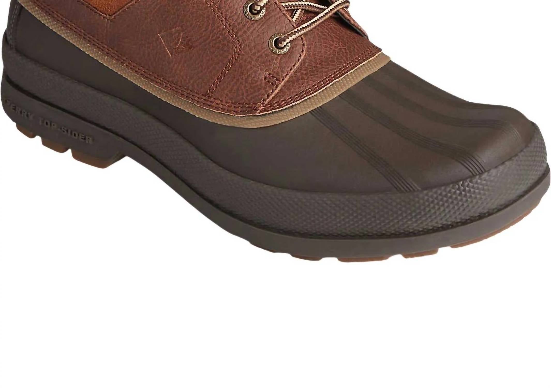 Sperry Men's Cold Bay 3-eye Thinsulate Duck Shoes in brown tan - men's boots