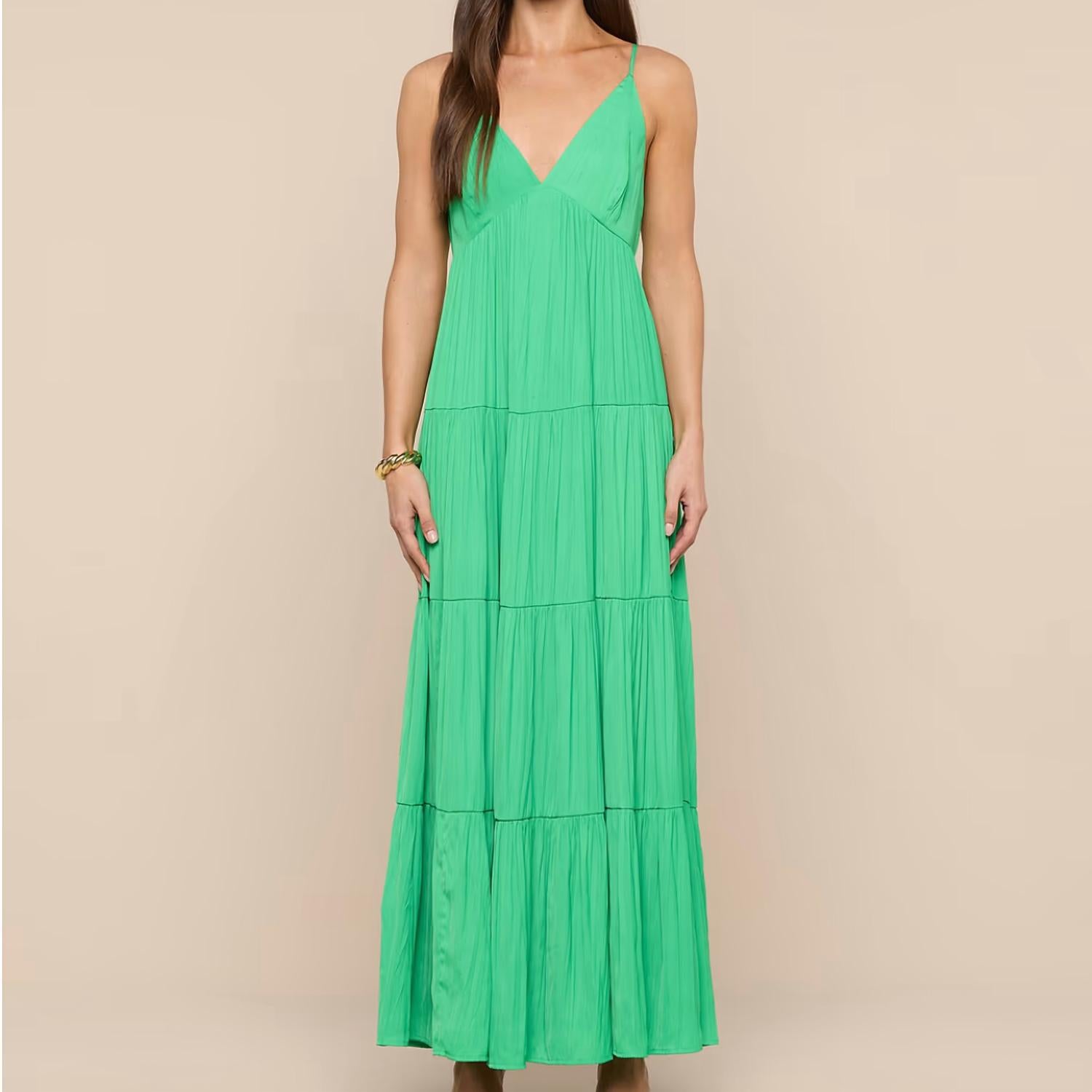 L'Agence - Women's Lua Tiered Maxi Dress