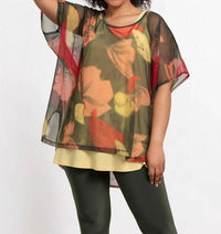 Sympli - Mesh Slit Back Tunic
