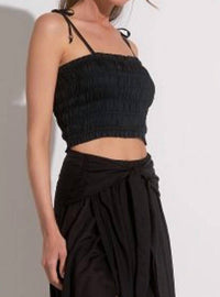 Elan - Smocked Crop Top