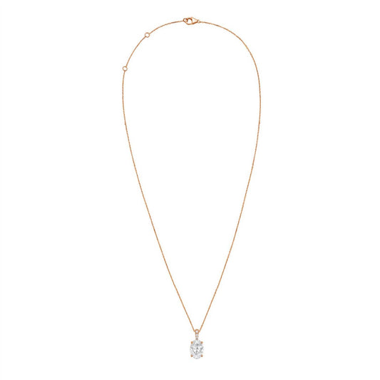 Diana M Jewels - Women's Lab Grown Diamond Solitaire Pendant Necklace