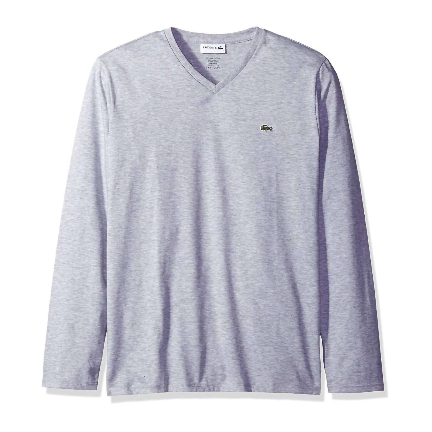 Lacoste - Men's Long Sleeve Jersey Pima V Neck T-shirt