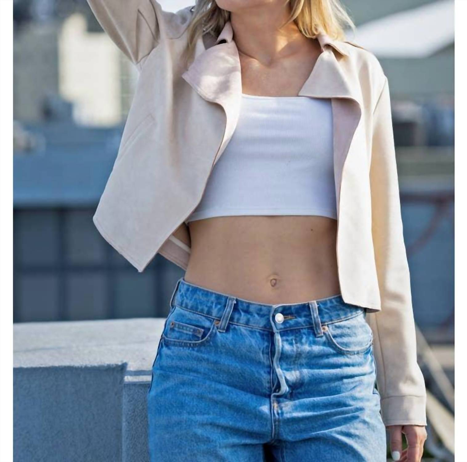 Wonderful & Young - Suede Moto Jacket