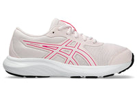 ASICS Kid's Contend 9 Grade School Sneaker in pale pink white - kids' sneaker - detail view