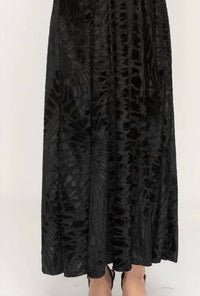 Kmw - Velvet Swirl Flowy Maxi Dress