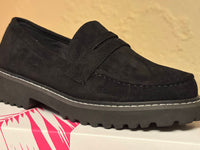 Corkys Footwear Women's Boost Shoes in black suede - women's flats