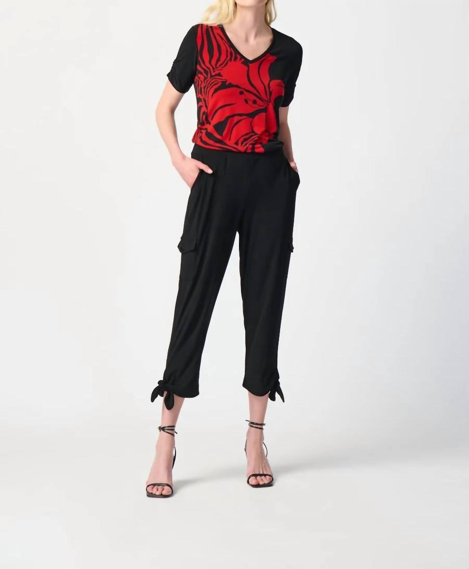 Joseph Ribkoff - Cargo Pockets Style Jogger Pants